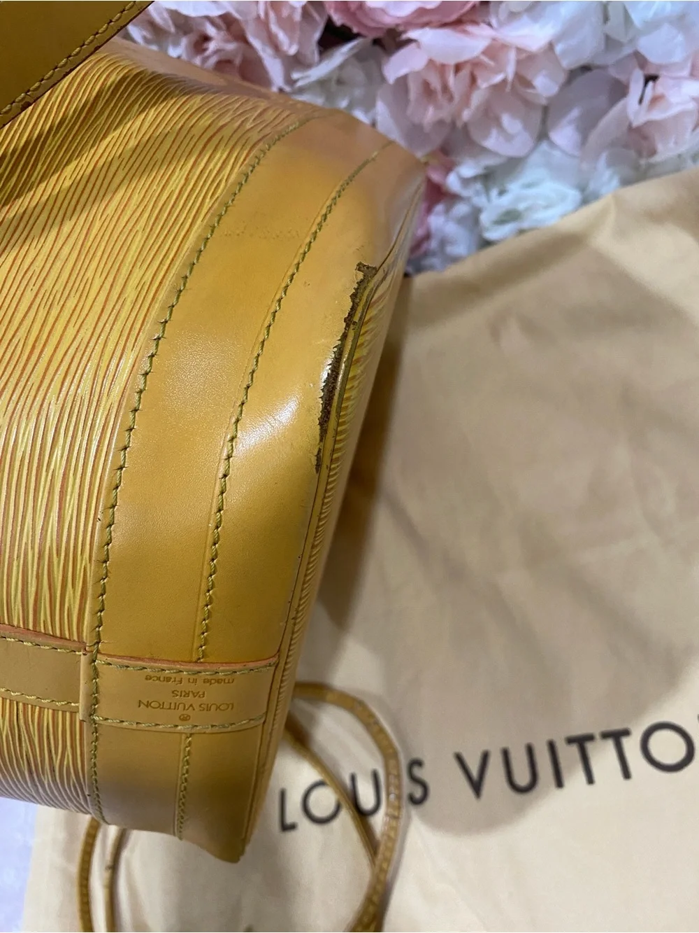 Louis Vuitton Epi Noe Bucket Bag